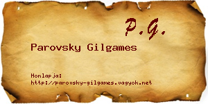 Parovsky Gilgames névjegykártya
